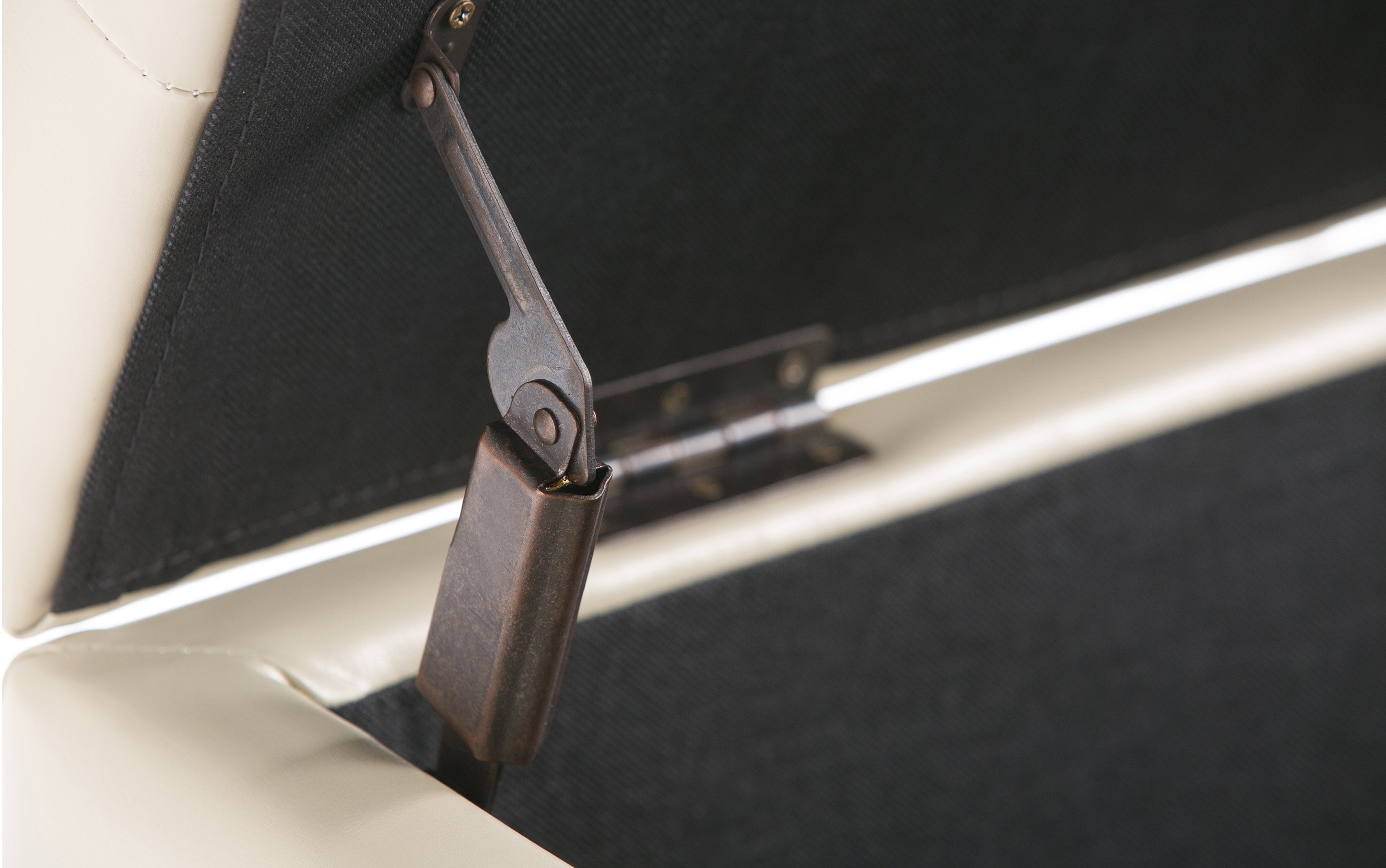 Cosmopolitan Storage Ottoman in Vegan Leather