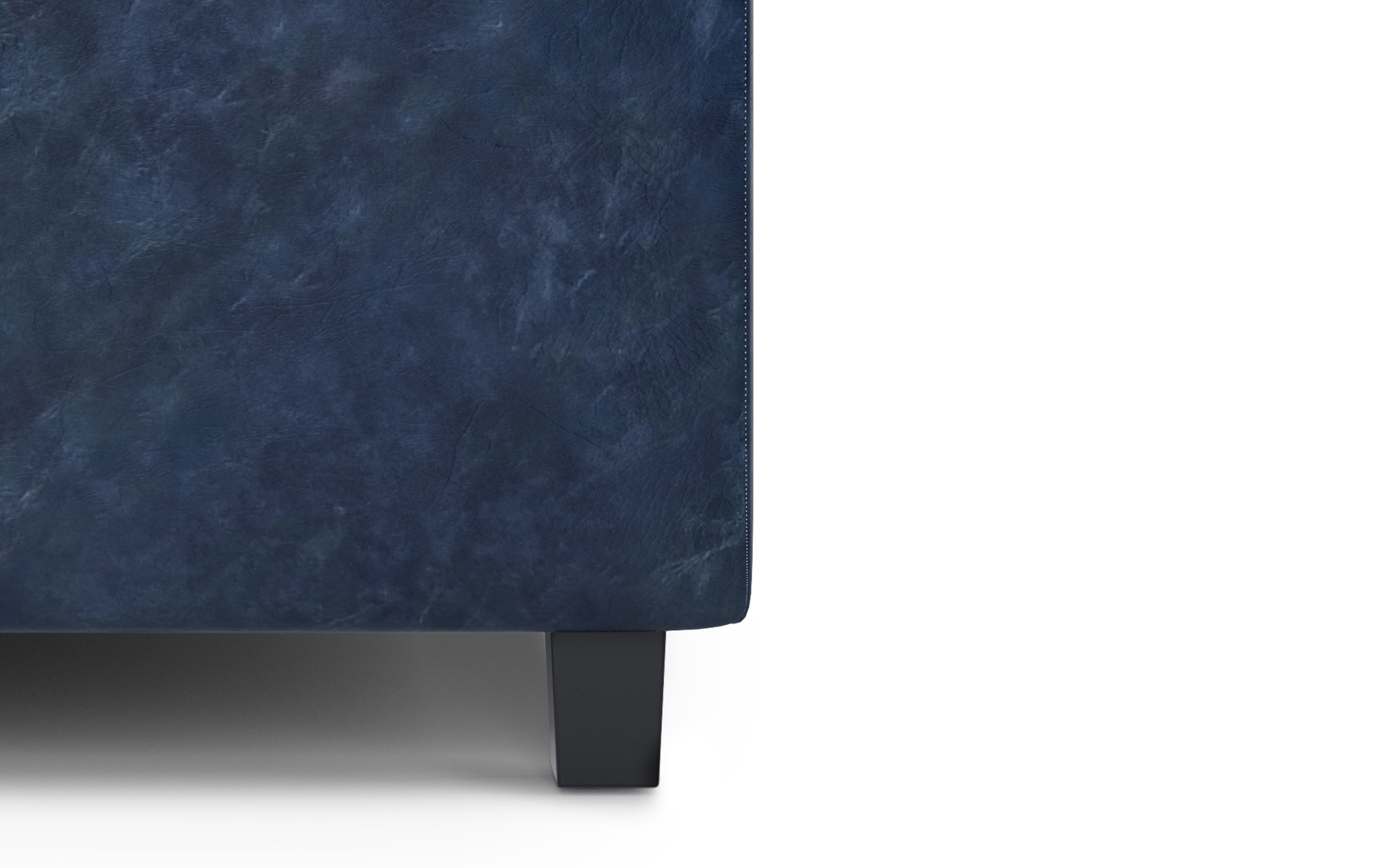 Cosmopolitan Storage Ottoman in Vegan Leather