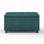 Cosmopolitan Storage Ottoman in Linen