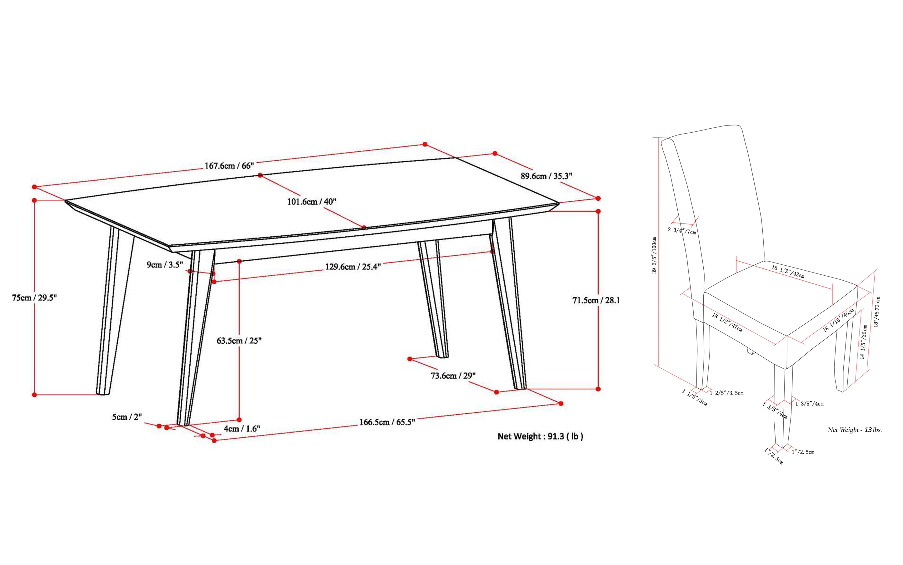 Acadian / Draper 7 Pc Dining Set