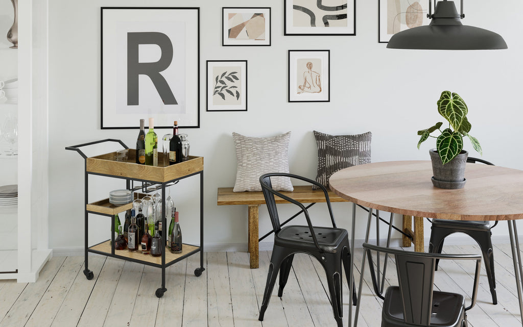 Barnes 29 inch Bar Cart in Mango