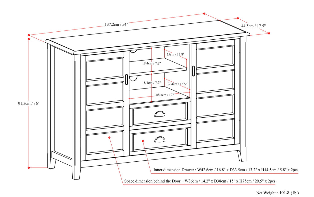 Burlington Tall TV Stand