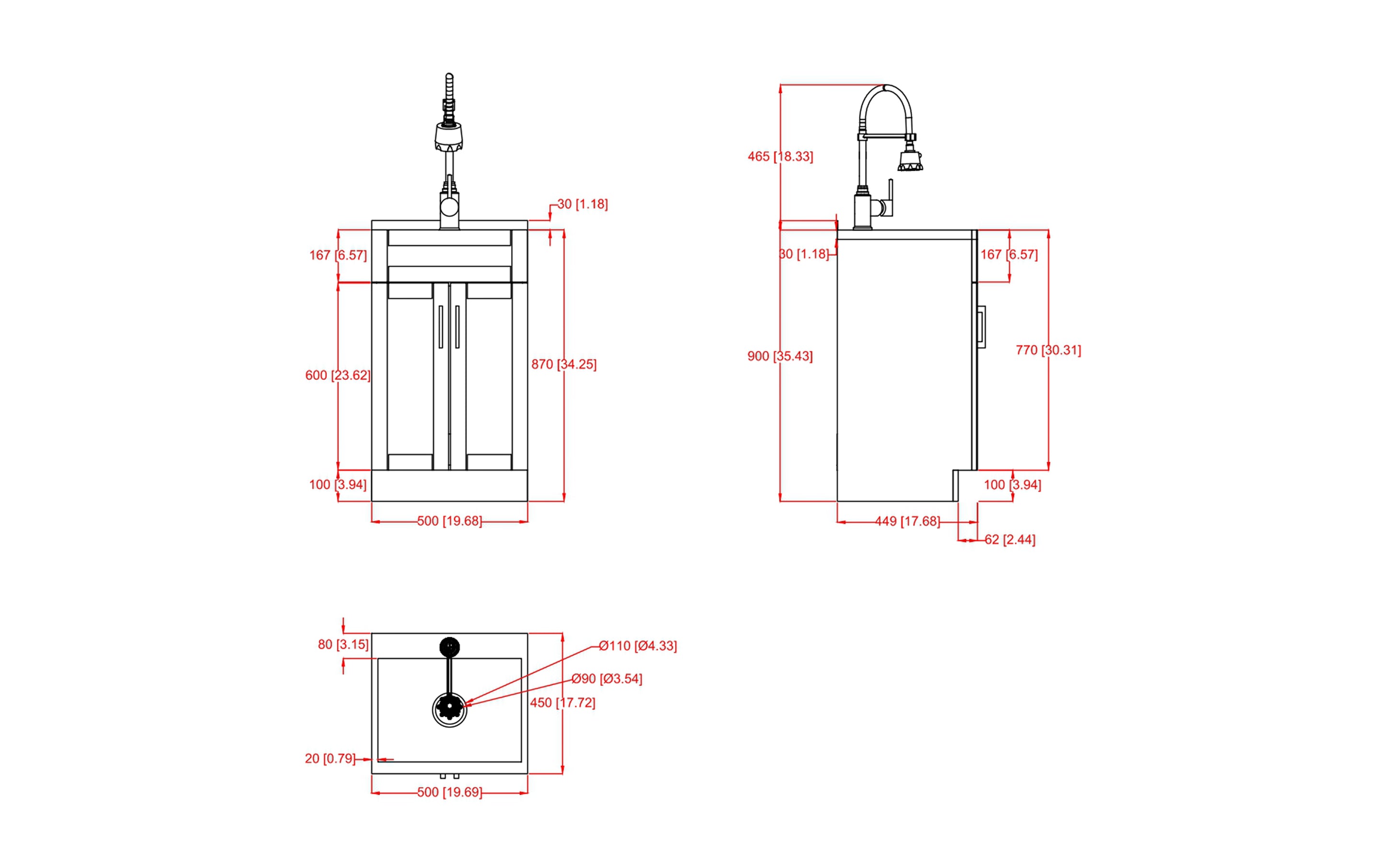 Hennessy All-In-One 20 inch Laundry Utility Sink and Cabinet