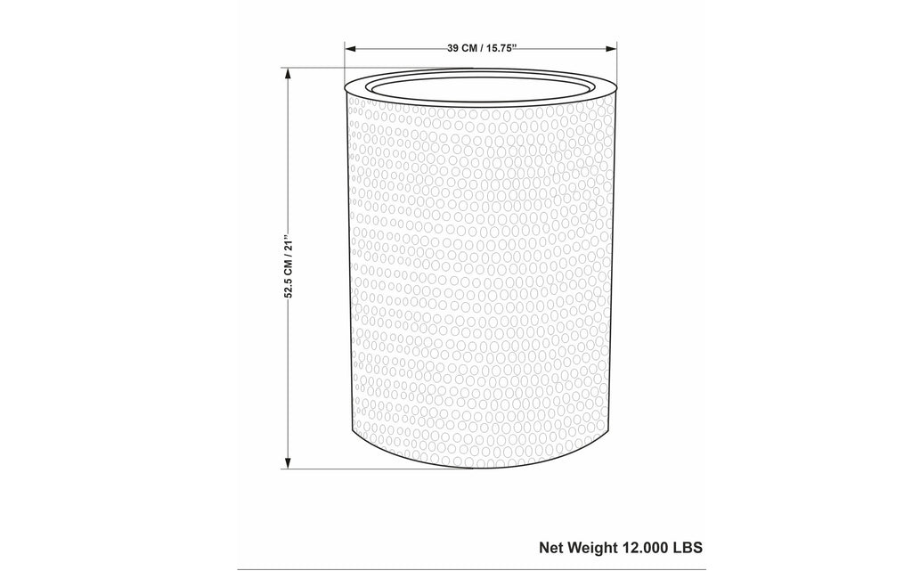 Corbin Metal Side Table in Antique Gold