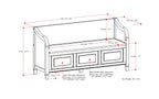 Connaught Wide Entryway Storage Bench