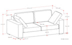 Charlie 78 inch Deep Seater Sofa