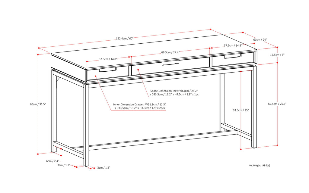 Banting Mid Century Desk