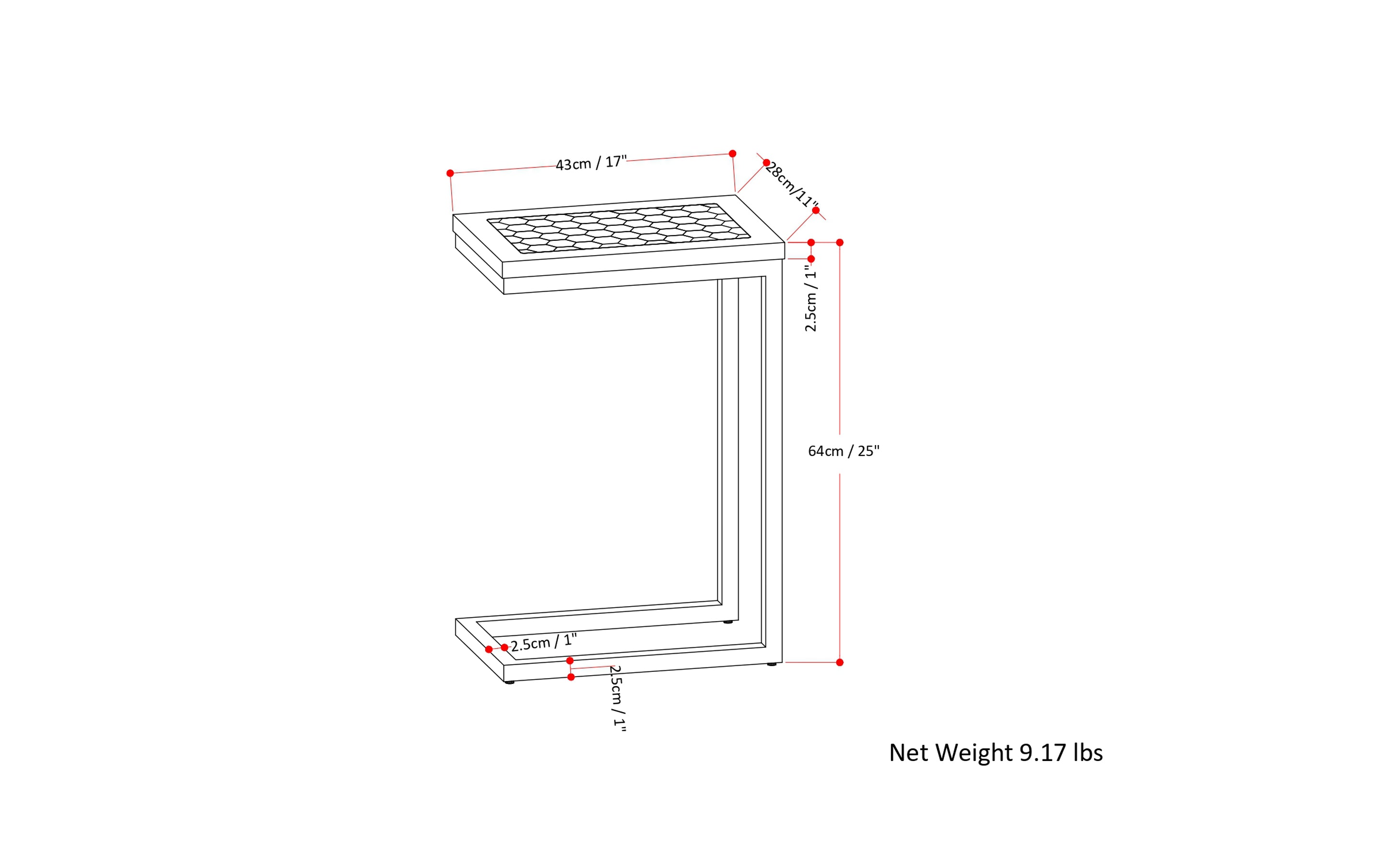 Davisville C Side Table in Mango