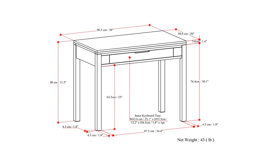 Hollander Small Desk