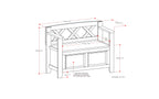 Amherst Small Entryway Storage Bench