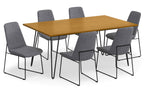 Corina / Hunter 7 Pc Dining Set