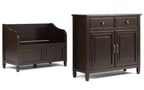 Connaught 42-inch Storage Bench and 40-inch Cabinet