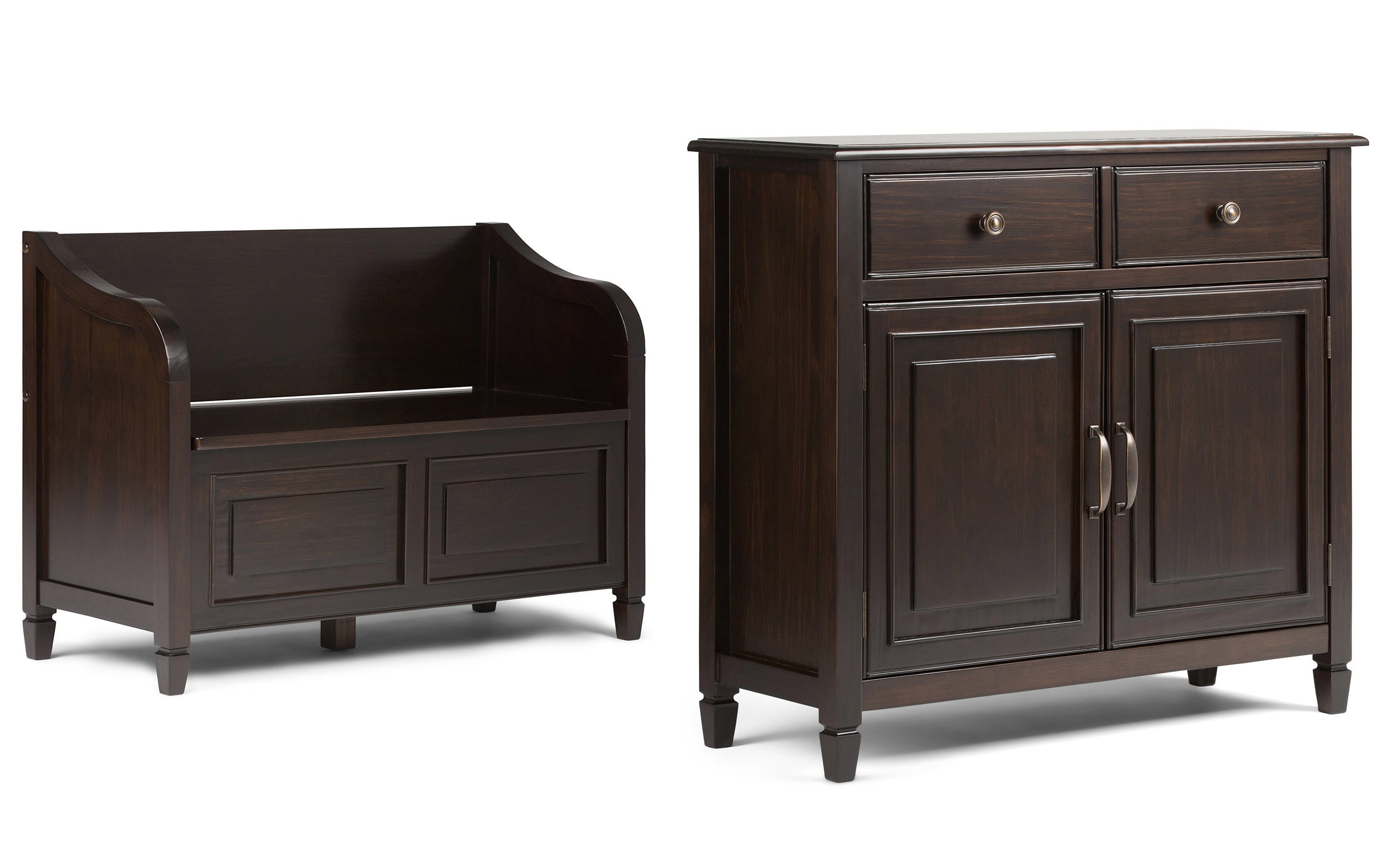 Connaught 42-inch Storage Bench and 40-inch Cabinet