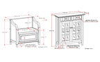 Connaught 30-inch Storage Bench and 40-inch Cabinet