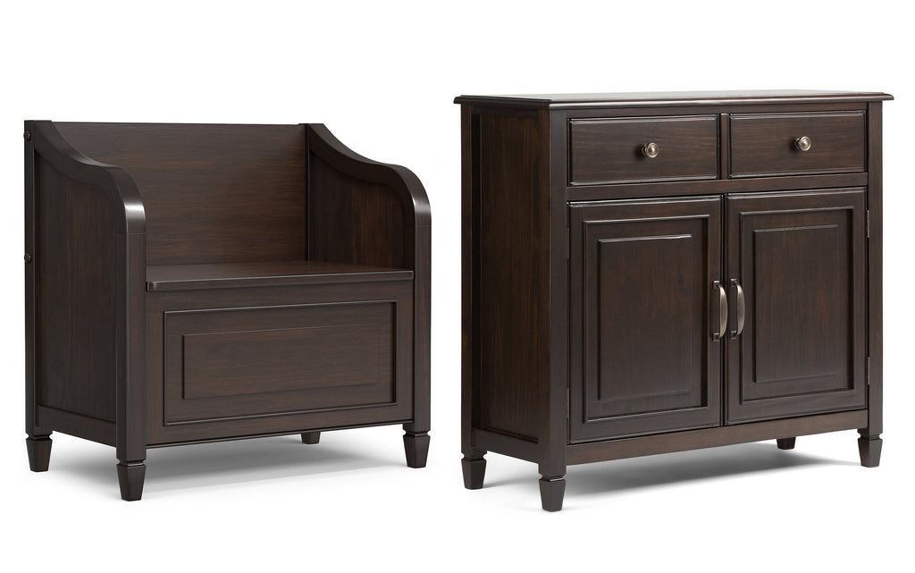 Connaught 30-inch Storage Bench and 40-inch Cabinet