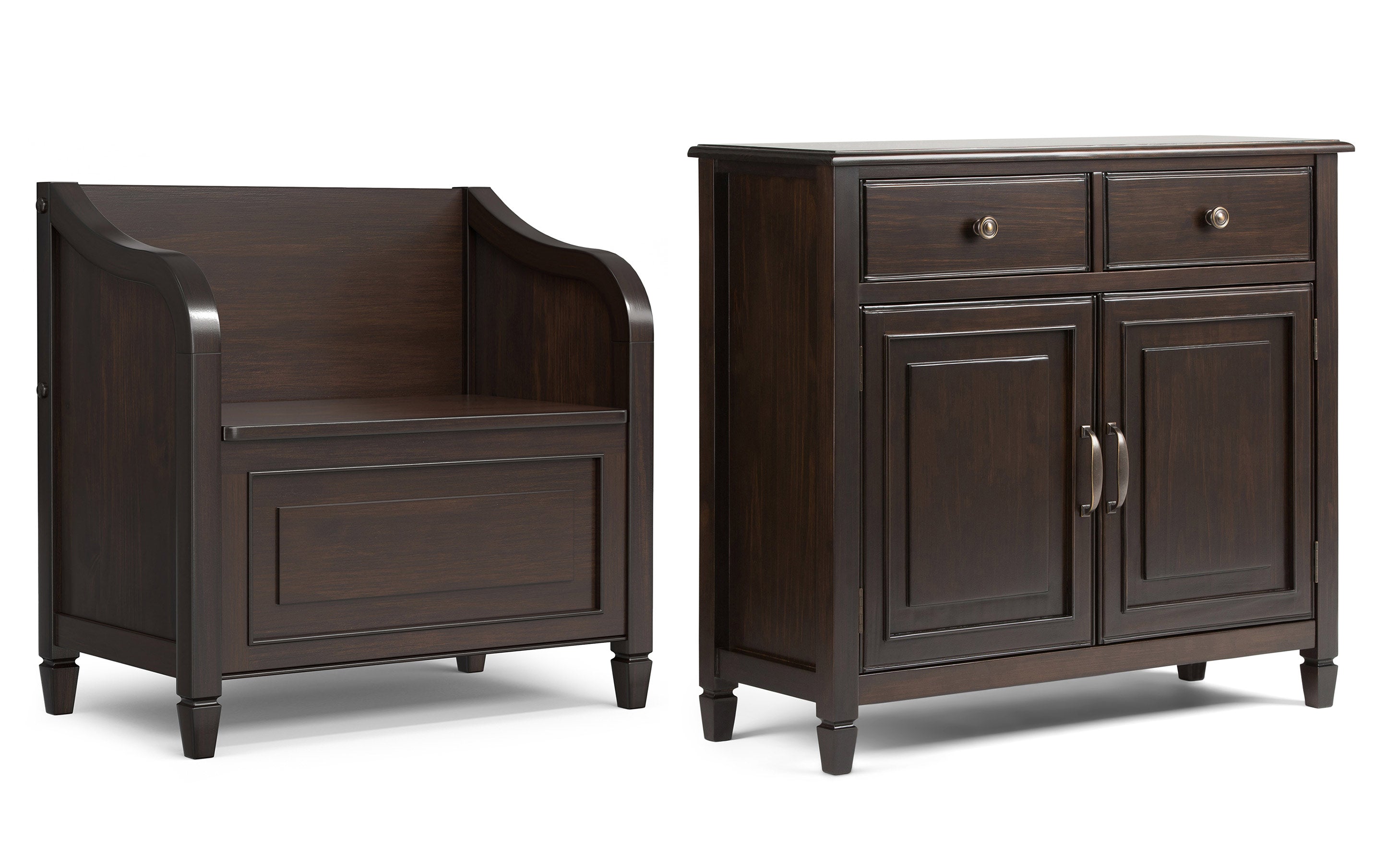 Connaught 30-inch Storage Bench and 40-inch Cabinet