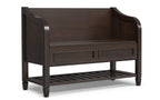 Connaught 42-inch Storage Bench with Shelf and 40-inch Cabinet