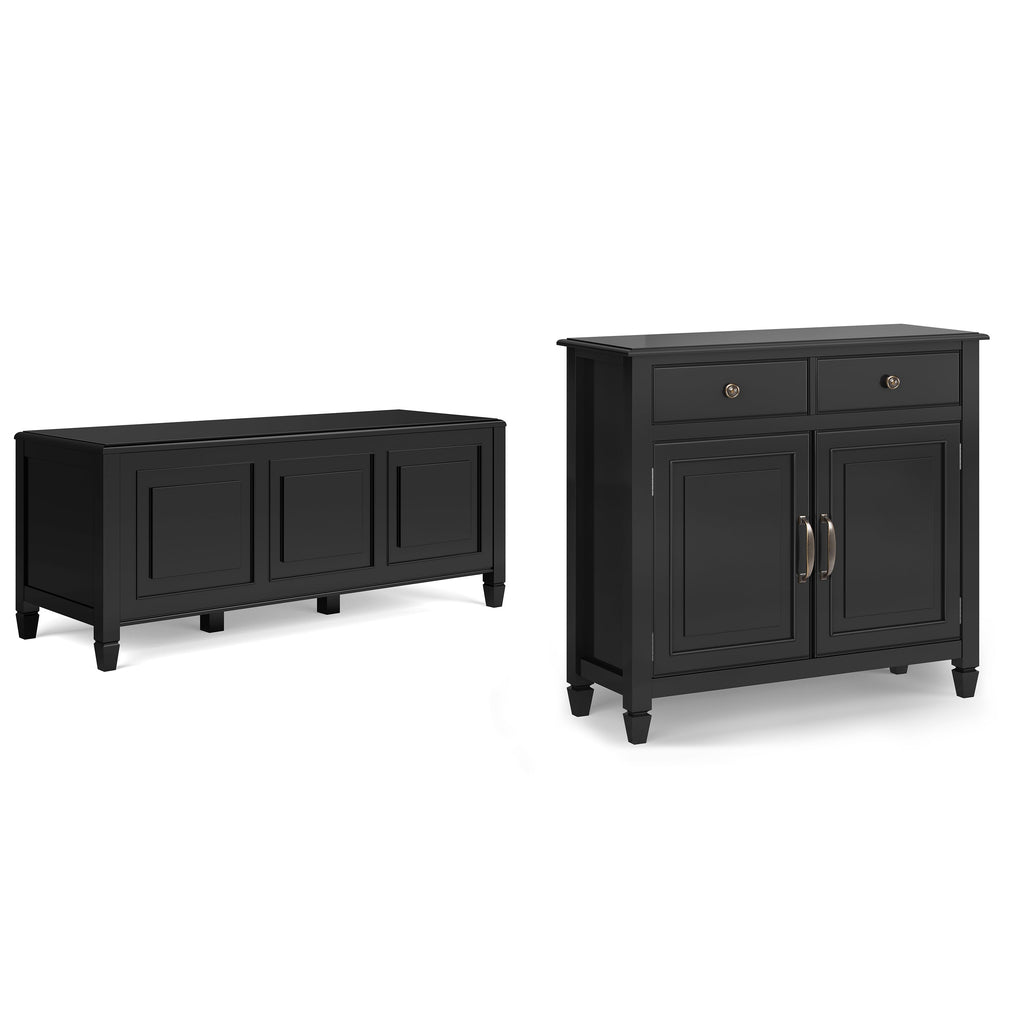 Connaught 51-inch Storage Bench and 40-inch Cabinet