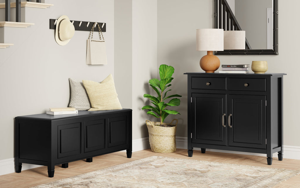 Connaught 51-inch Storage Bench and 40-inch Cabinet