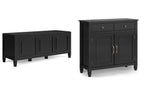 Connaught 51-inch Storage Bench and 40-inch Cabinet