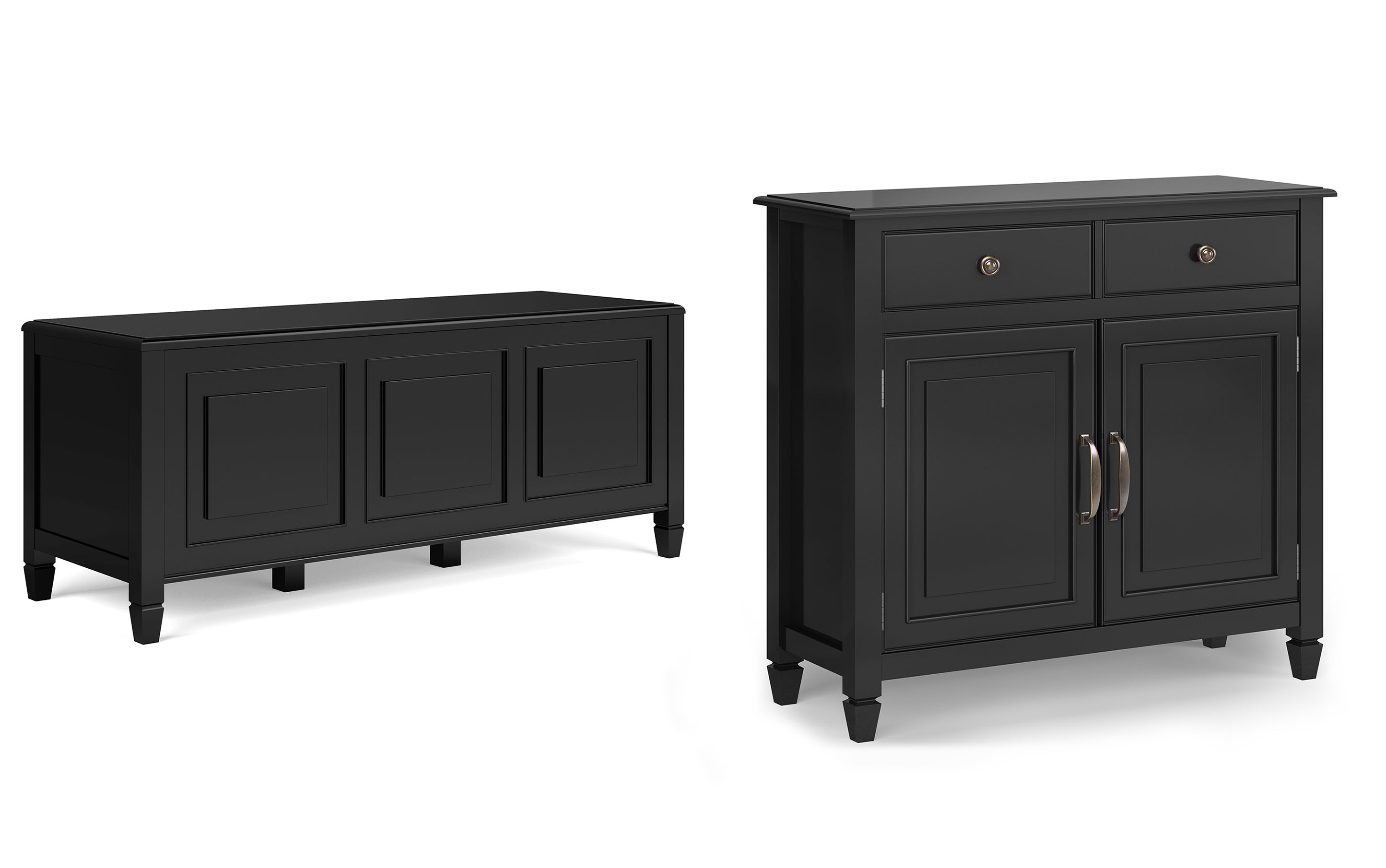 Connaught 51-inch Storage Bench and 40-inch Cabinet