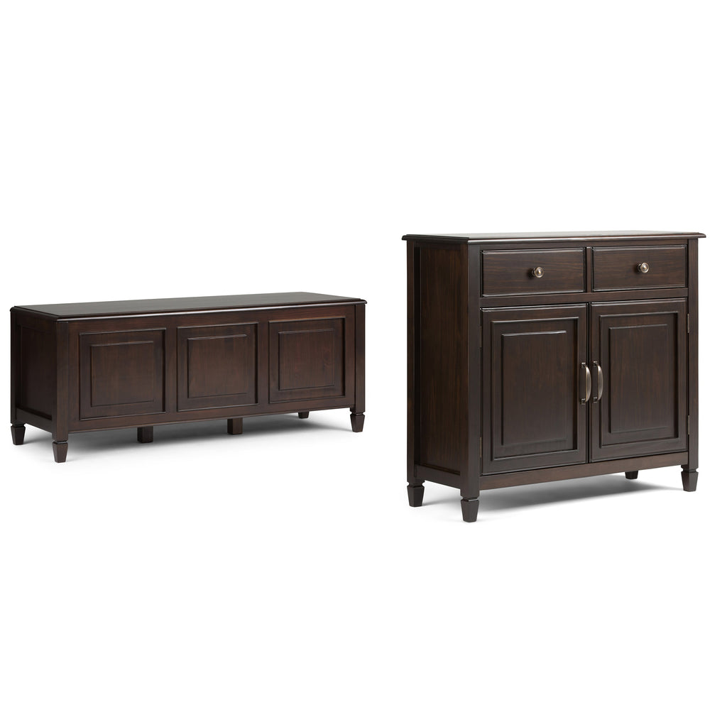 Connaught 51-inch Storage Bench and 40-inch Cabinet