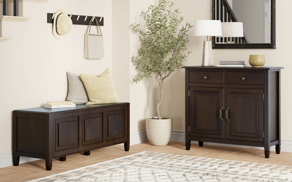 Connaught 51-inch Storage Bench and 40-inch Cabinet