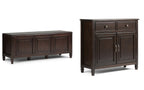 Connaught 51-inch Storage Bench and 40-inch Cabinet