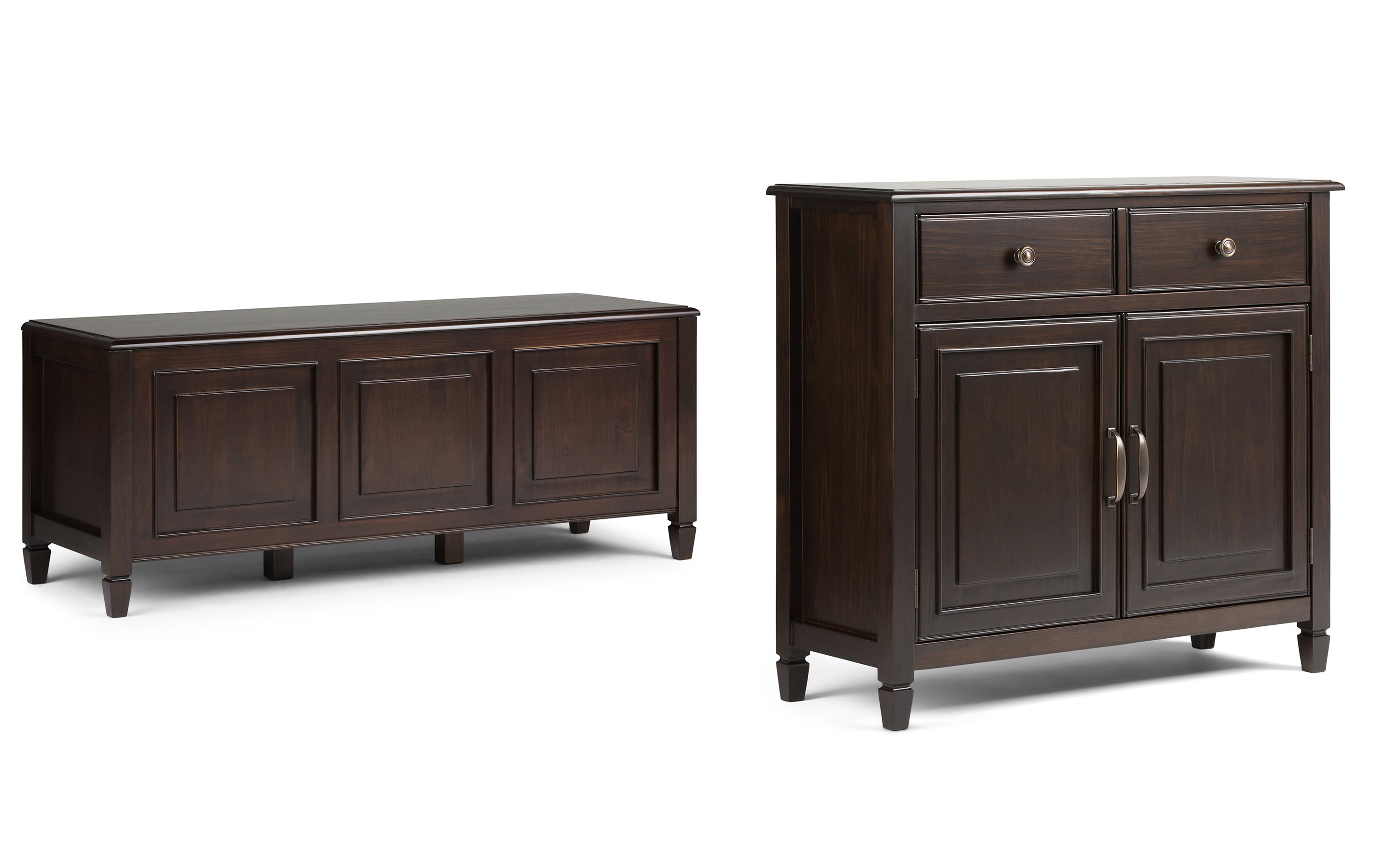Connaught 51-inch Storage Bench and 40-inch Cabinet
