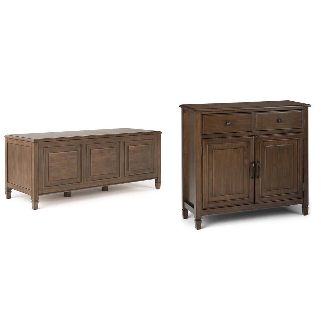 Connaught 51-inch Storage Bench and 40-inch Cabinet