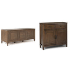 Connaught 51-inch Storage Bench and 40-inch Cabinet