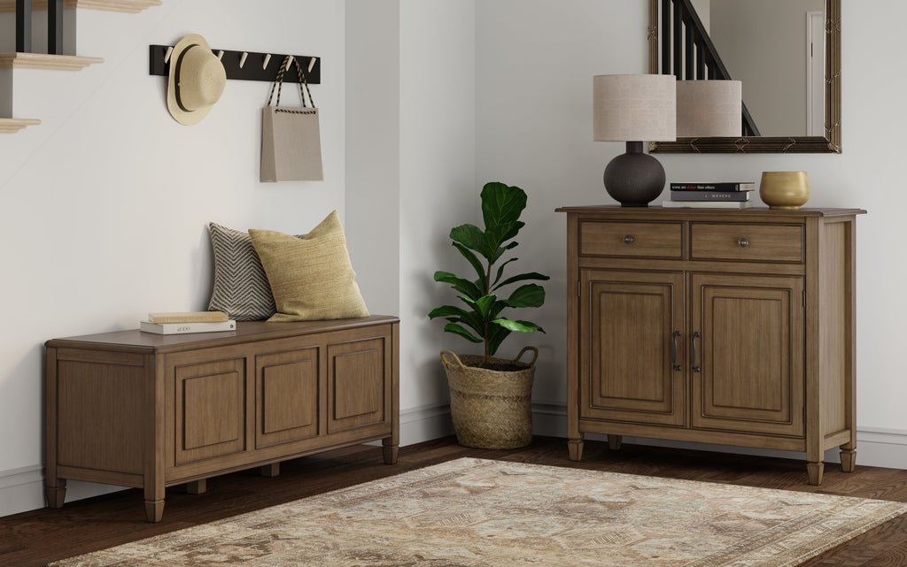 Connaught 51-inch Storage Bench and 40-inch Cabinet