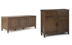 Connaught 51-inch Storage Bench and 40-inch Cabinet