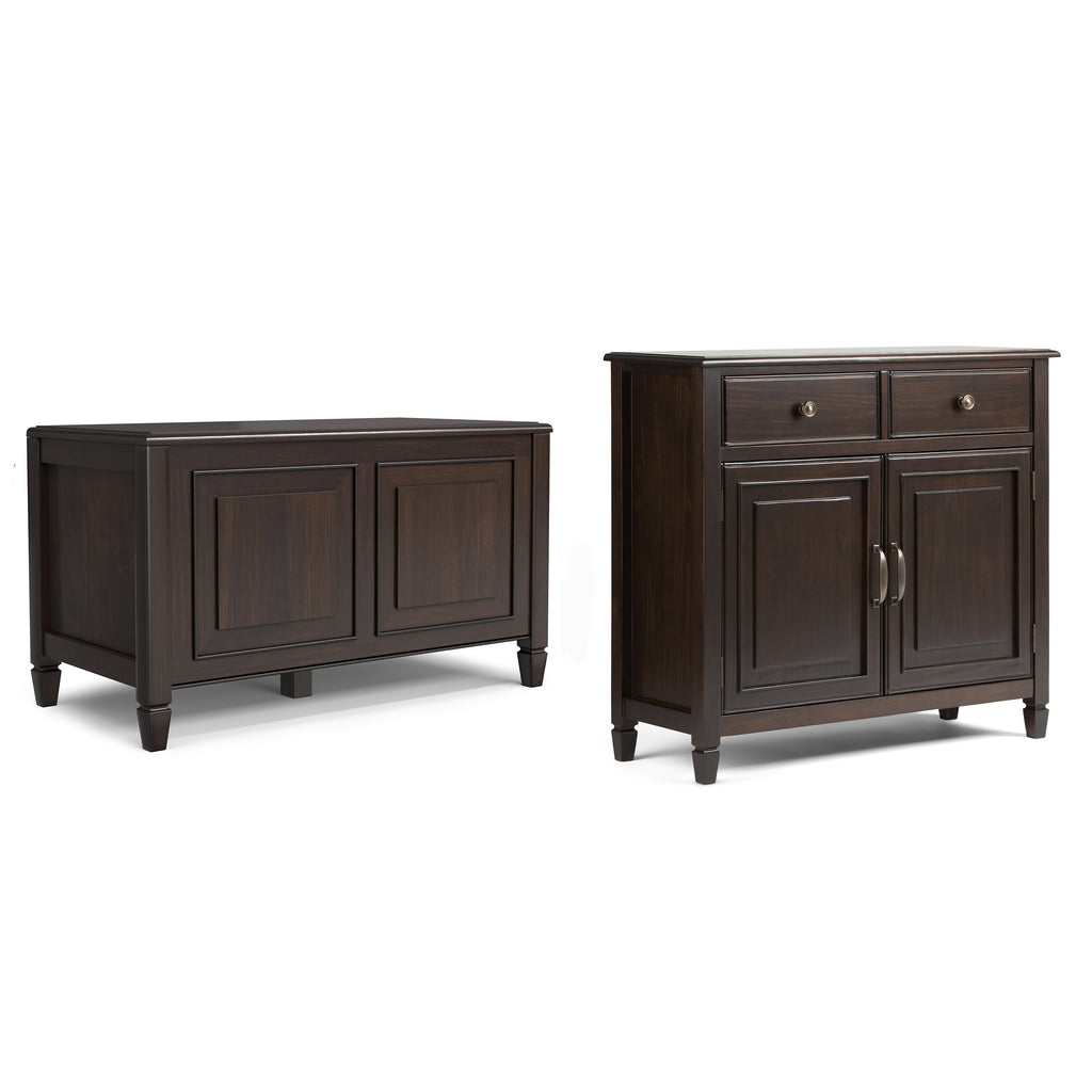 Connaught 36-inch Storage Bench and 40-inch Cabinet