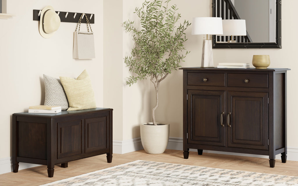 Connaught 36-inch Storage Bench and 40-inch Cabinet