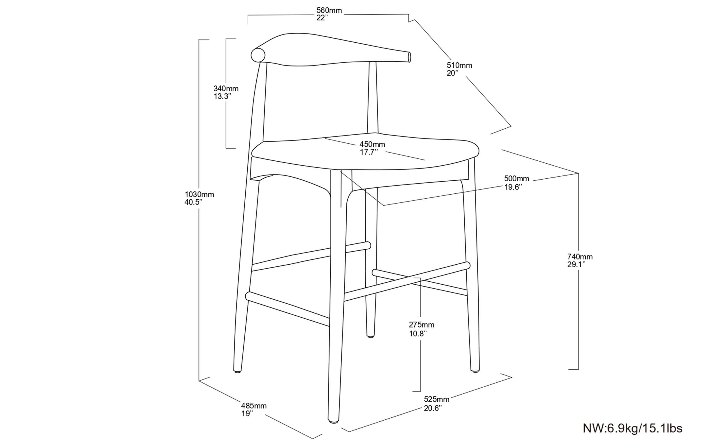 Molly Bar Stool