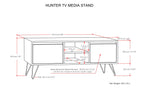 Hunter TV Media Stand in Mango