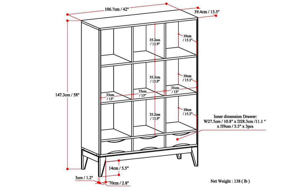Harper Cube Bookcase