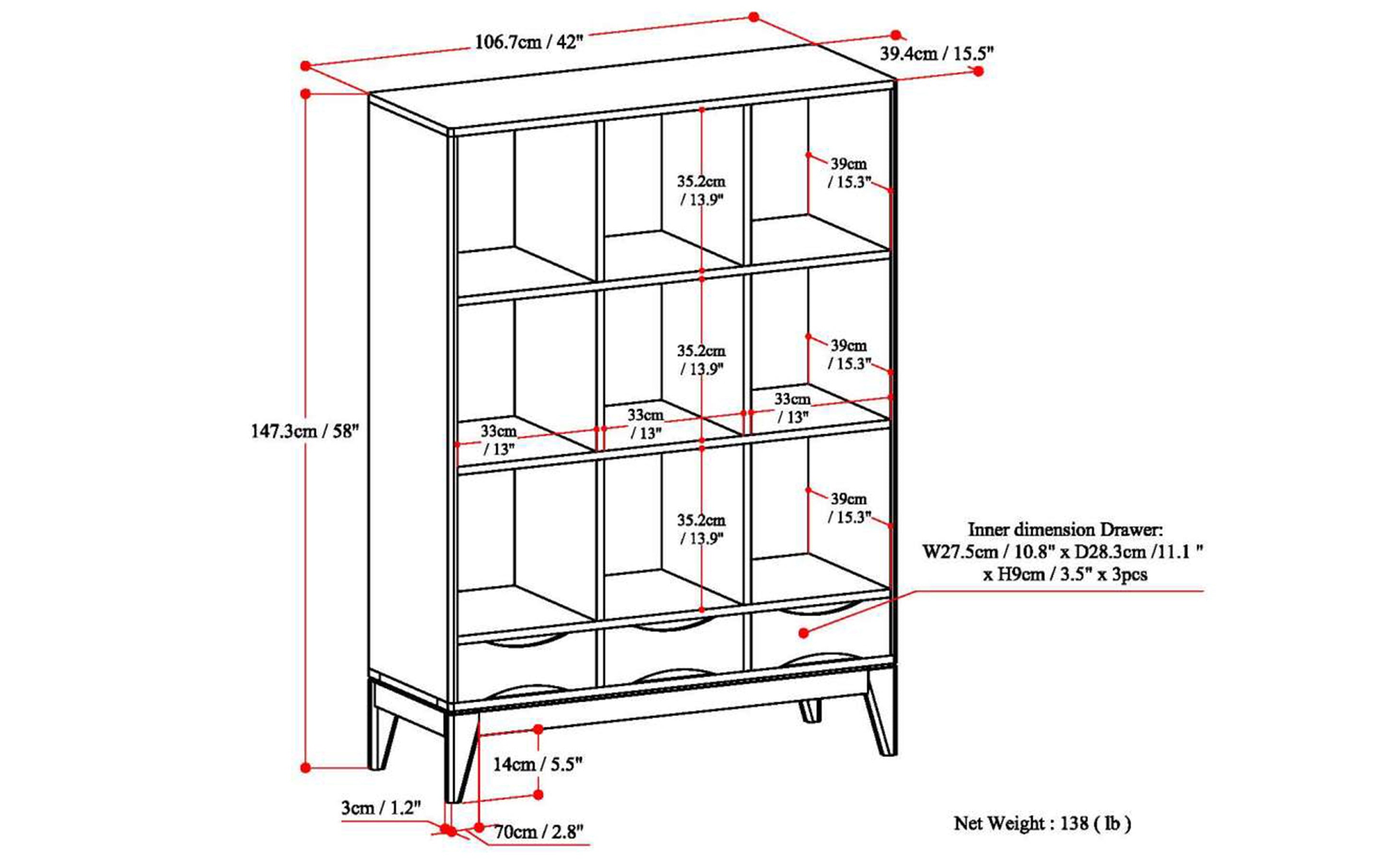 Harper Cube Bookcase
