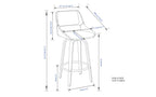 Carly Swivel Bar Stool (Set of 2)