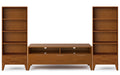Harper 60 inch TV Stand with 24 inch Bookcases (Set of 3)