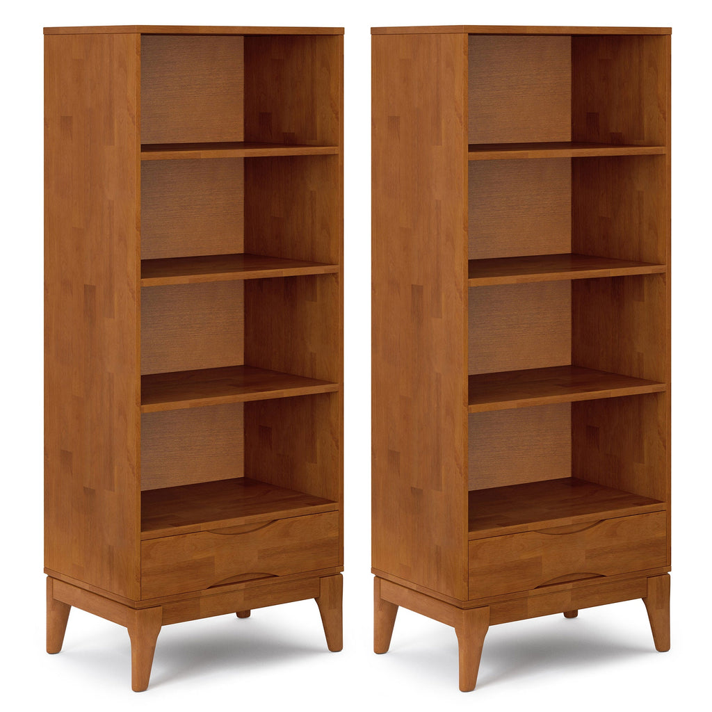 Harper 24 inch 4 Shelf Bookcase (Set of 2)