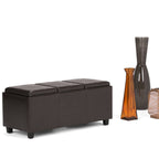 Avalon 3 Trays Ottoman in Vegan Leather