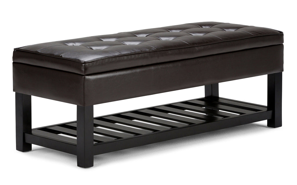 Cosmopolitan Ottoman Bench in Vegan Leather