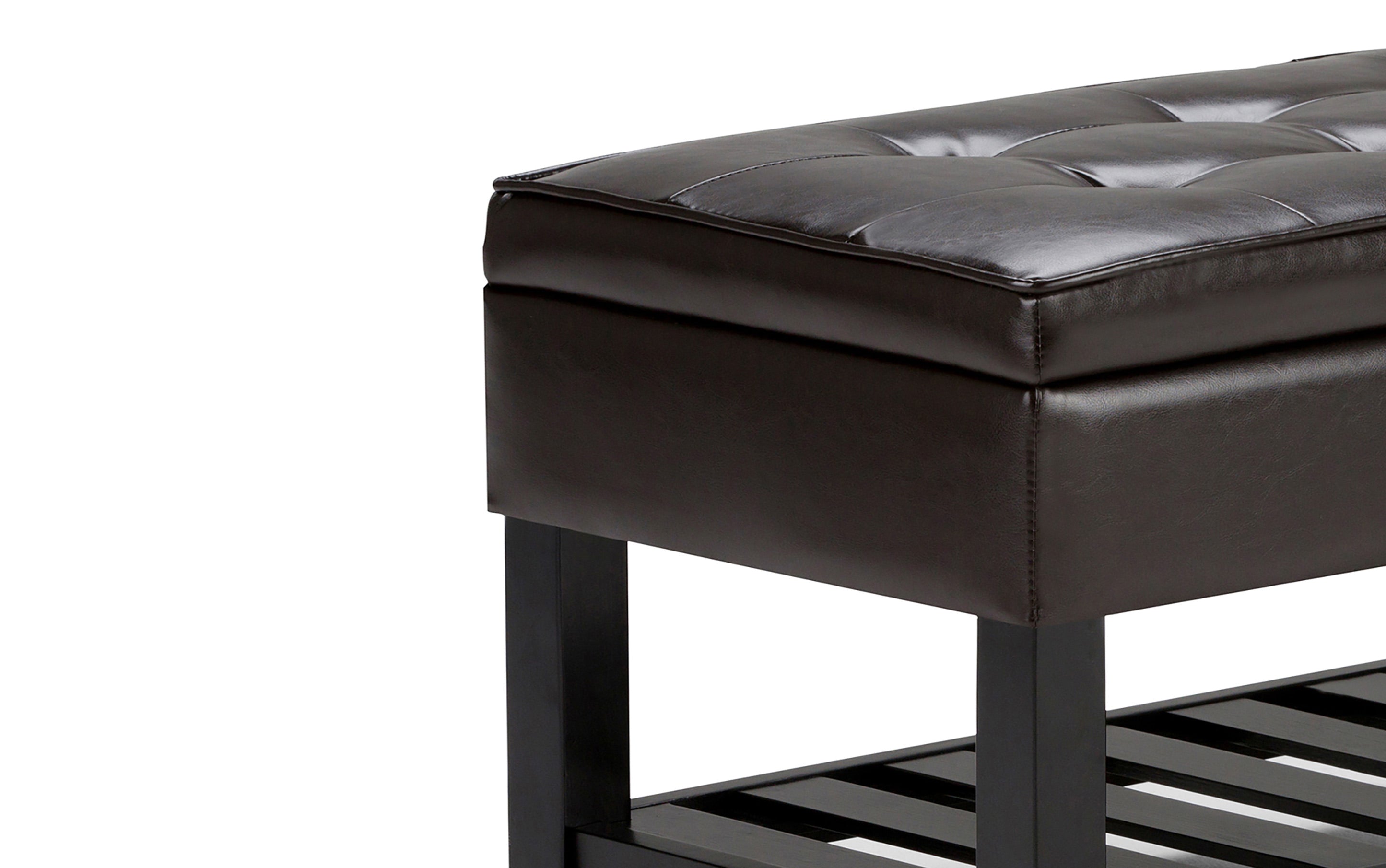 Cosmopolitan Ottoman Bench in Vegan Leather