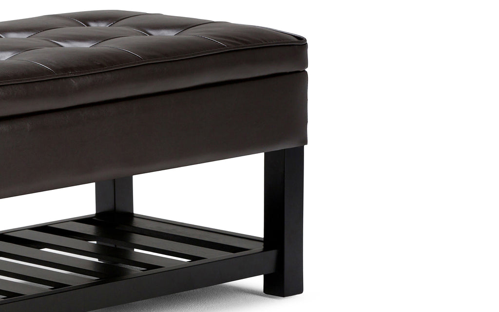 Cosmopolitan Ottoman Bench in Vegan Leather