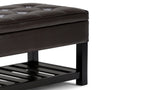 Cosmopolitan Ottoman Bench in Vegan Leather