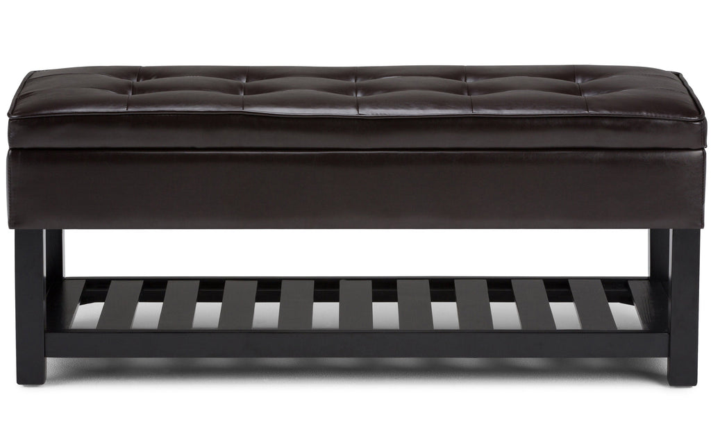 Cosmopolitan Ottoman Bench in Vegan Leather