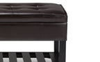 Cosmopolitan Ottoman Bench in Vegan Leather