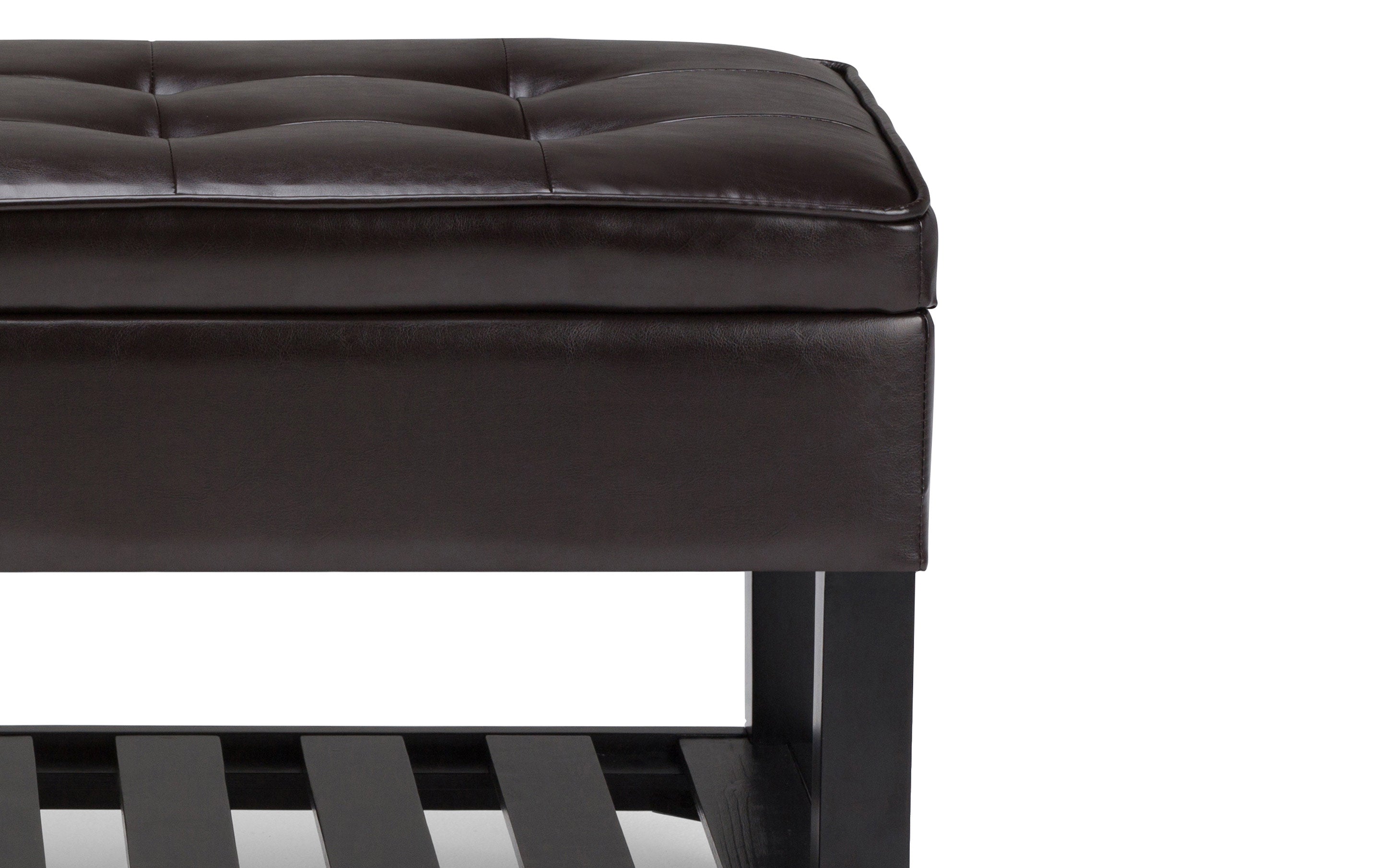 Cosmopolitan Ottoman Bench in Vegan Leather
